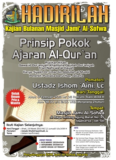 Kajian Bulanan: Prinsip Pokok Ajaran Al-Qur’an