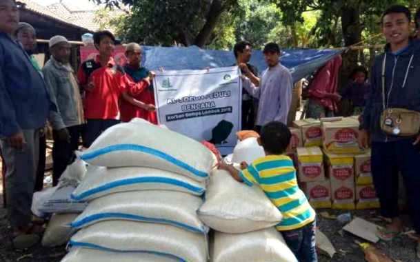 Penyaluran Bantuan Kepada Korban Gempa Lombok