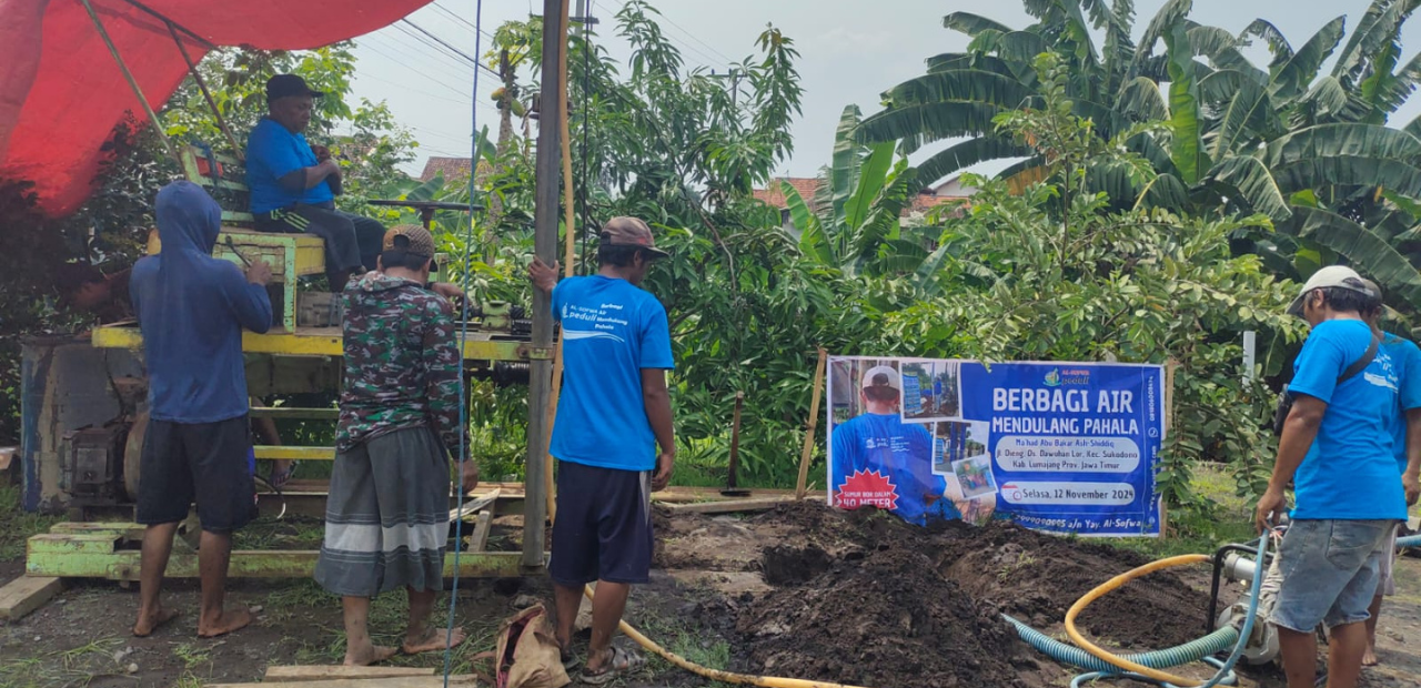 WAKAF SUMUR AIR BERSIH KE 170 TELAH TERLAKSANA DI DESA DAWUHAN LOR, KECAMATAN SUKODONO, KABUPATEN LUMAJANG