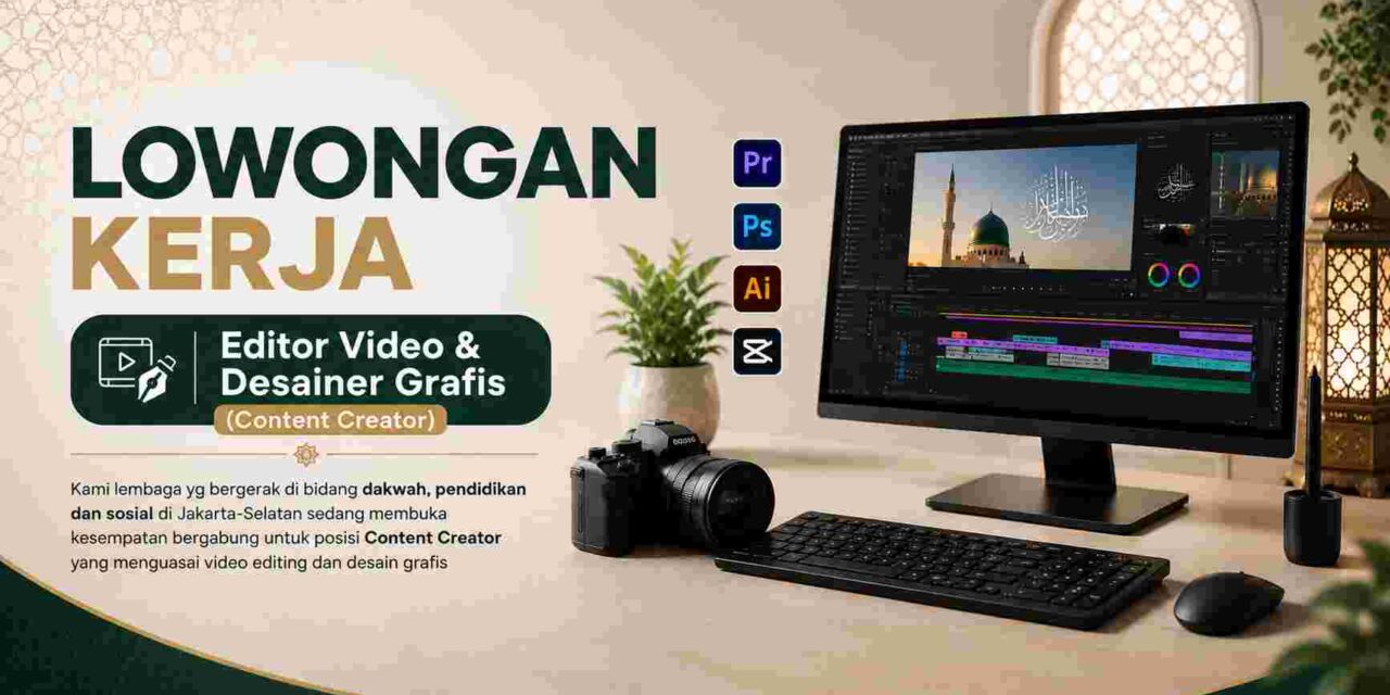 LOWONGAN KERJA Editor Video & Desainer Grafis (Content Creator)