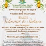 Yayasan Al-Sofwa Mengucapkan Selamat atas Peresmian Institut Agama Islam (IAI) Al-Irsyad Jakarta