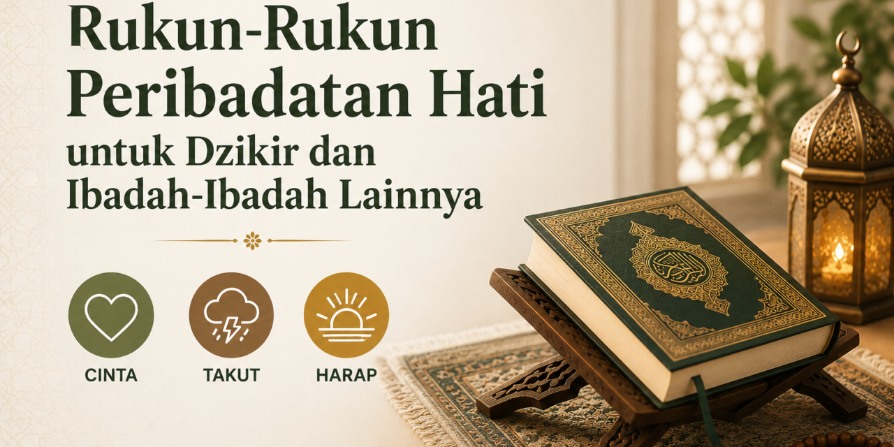 Rukun-Rukun Peribadatan Hati untuk Dzikir dan Ibadah-Ibadah Lainnya