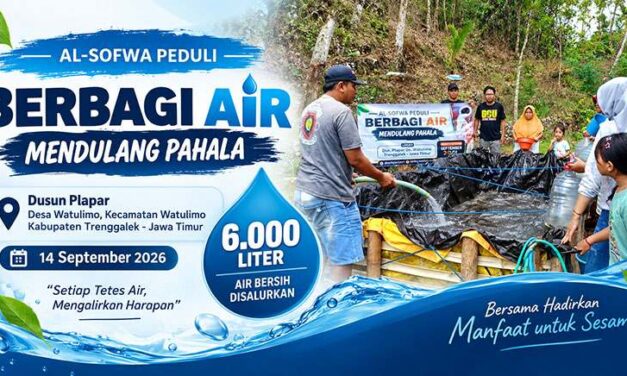 Al-Sofwa Peduli Kembali Salurkan Air Bersih untuk Warga Dusun Plapar