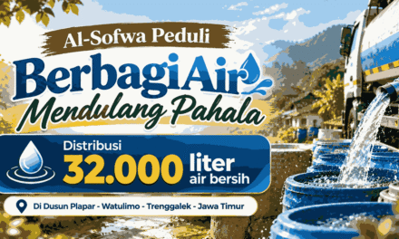 Al-Sofwa Peduli Salurkan 32.000 Liter Air Bersih untuk Warga Trenggalek