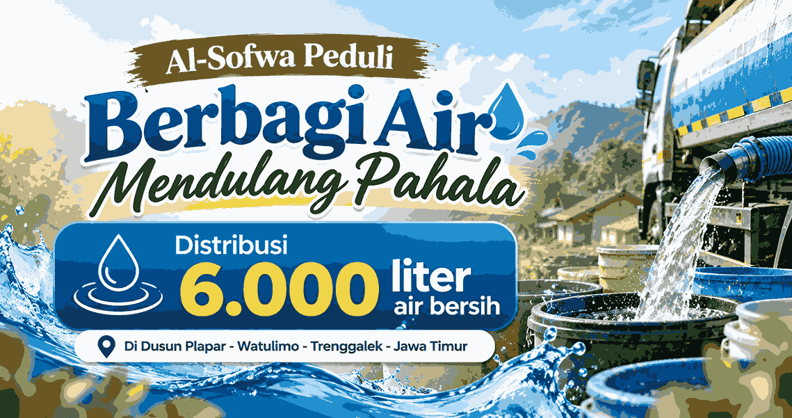 Al-Sofwa Peduli Kembali Salurkan Air Bersih untuk Warga Dusun Plapar