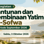 Santunan dan Pembinaan Yatim Al-Sofwa Periode September 2026