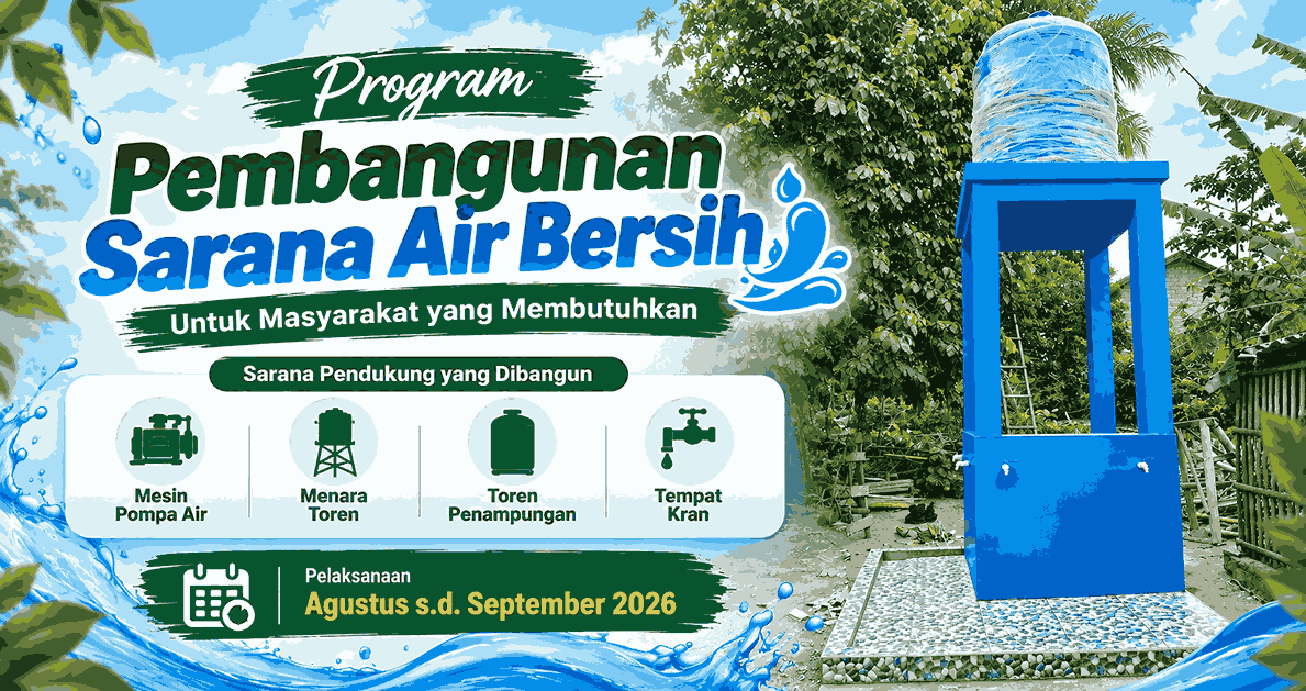 Al-Sofwa Peduli Rampungkan Pembangunan Sarana Air Bersih di Magelang, 20 KK Rasakan Manfaatnya